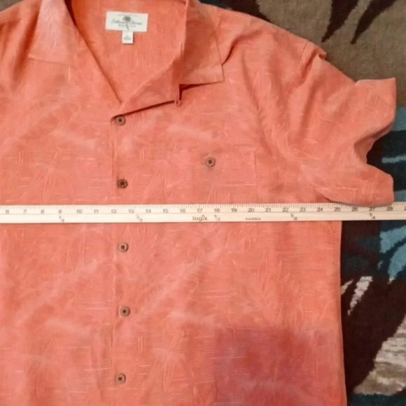 Island shores washable silk men's button up shirt vacation size extra large - Picture 6 of 8